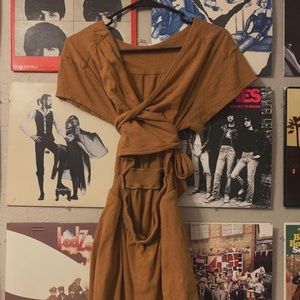 Mustard romper from Free People